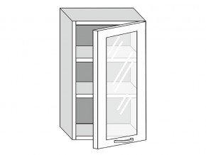 19.50.3 Шкаф настенный (h=913) на 500мм с 1-ой стекл. дверцей в Миассе - miass.magazin-mebel74.ru | фото