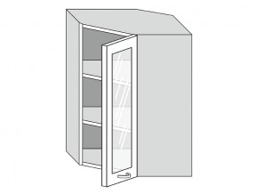 19.60.3у Шкаф настенный (h=913) угловой на 600мм со стекл. дверцей в Миассе - miass.magazin-mebel74.ru | фото