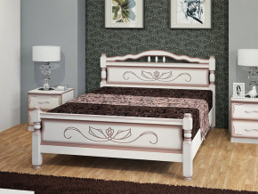 Кровать Карина-5 1200 Дуб молочный в Миассе - miass.magazin-mebel74.ru | фото