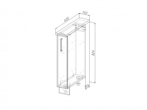 НМ 15 Модуль нижний 150 мм Без Столешницы в Миассе - miass.magazin-mebel74.ru | фото