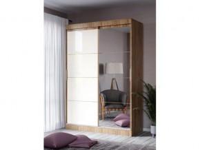 Шкаф-купе Венеция 1500 дуб крафт/бежевый лакобель в Миассе - miass.magazin-mebel74.ru | фото