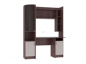 Стол письменный Омега 1 ясень анкор в Миассе - miass.magazin-mebel74.ru | фото
