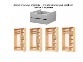 Тумба с двумя ящиками в шкаф МТ-6-75 в Миассе - miass.magazin-mebel74.ru | фото