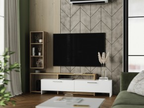 Тумба ТВ Лия вотан/белый в Миассе - miass.magazin-mebel74.ru | фото